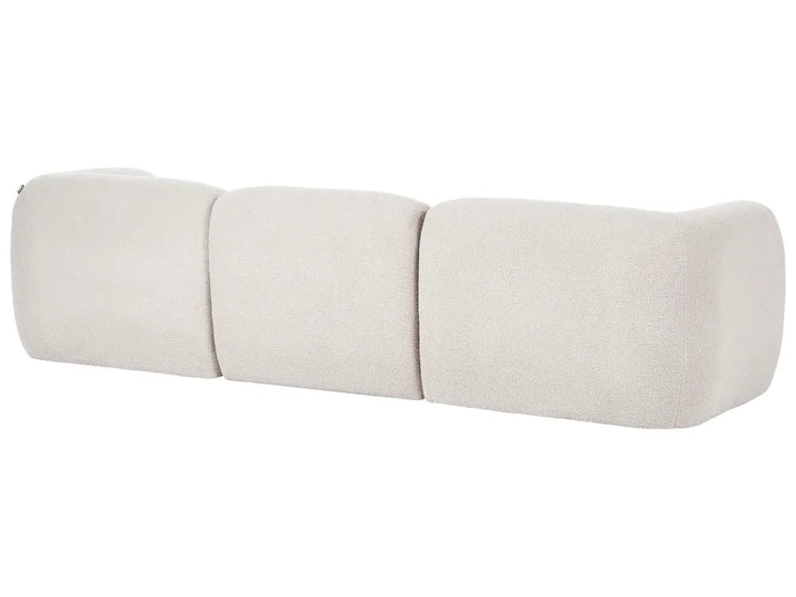 Modular Sofa 3 Seater Off-White Boucle Arlesia