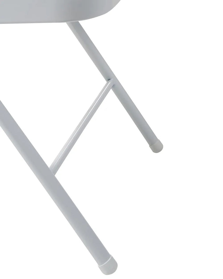 Set of 4 Folding Chairs Metal White Aderes