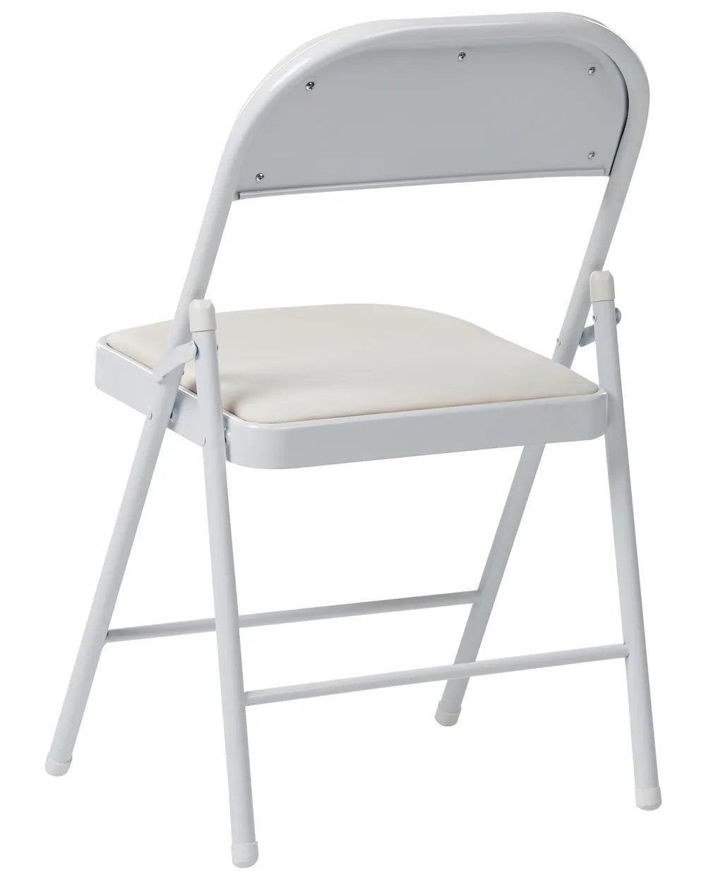 Set of 4 Folding Chairs Metal White Aderes