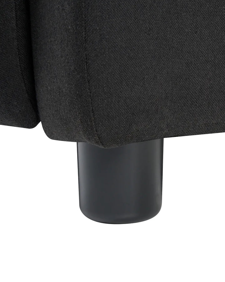 Recliner Chair Fabric Black Anndi