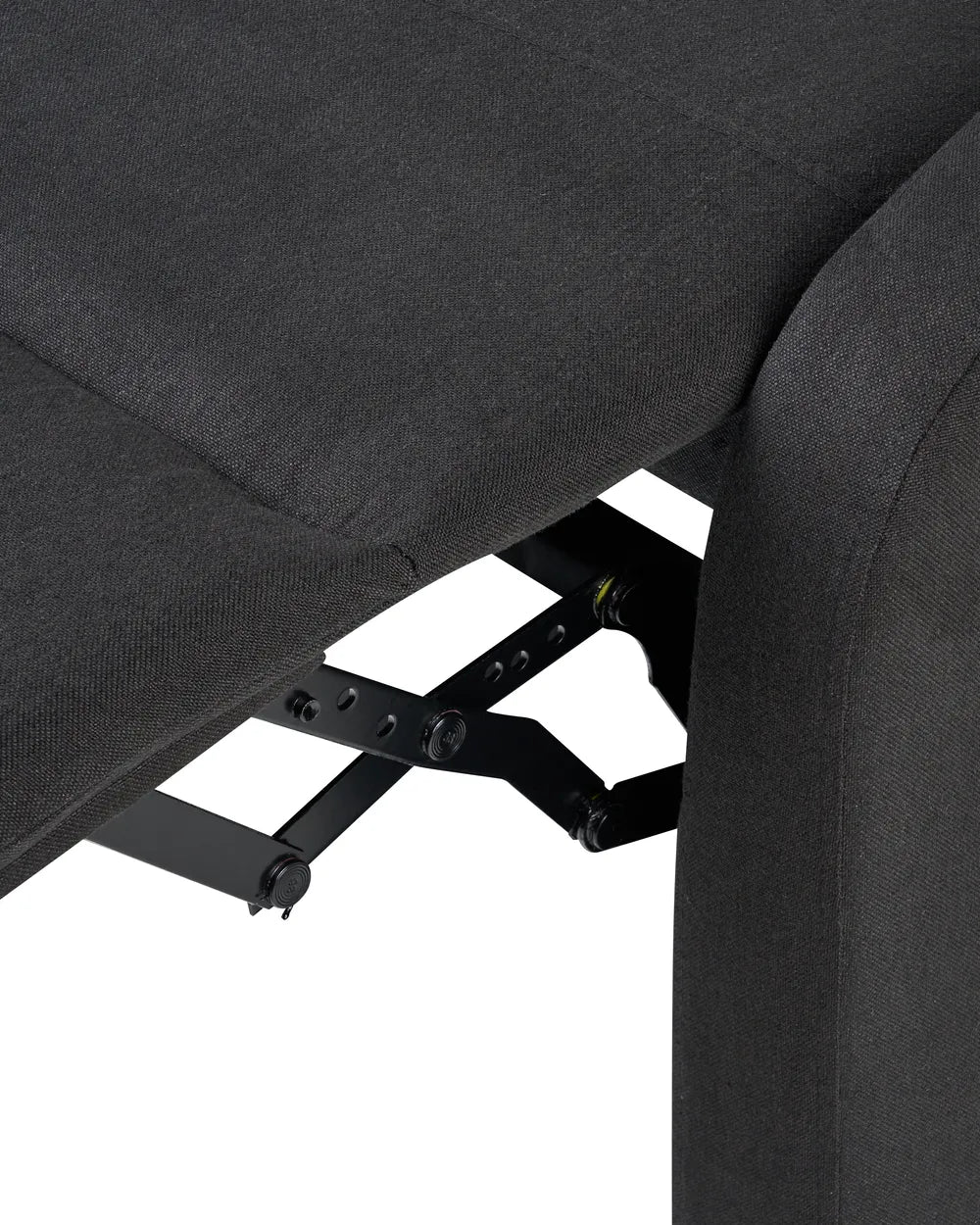Recliner Chair Fabric Black Anndi