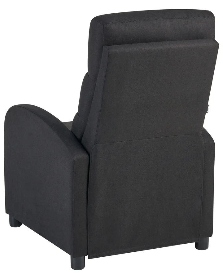 Recliner Chair Fabric Black Anndi