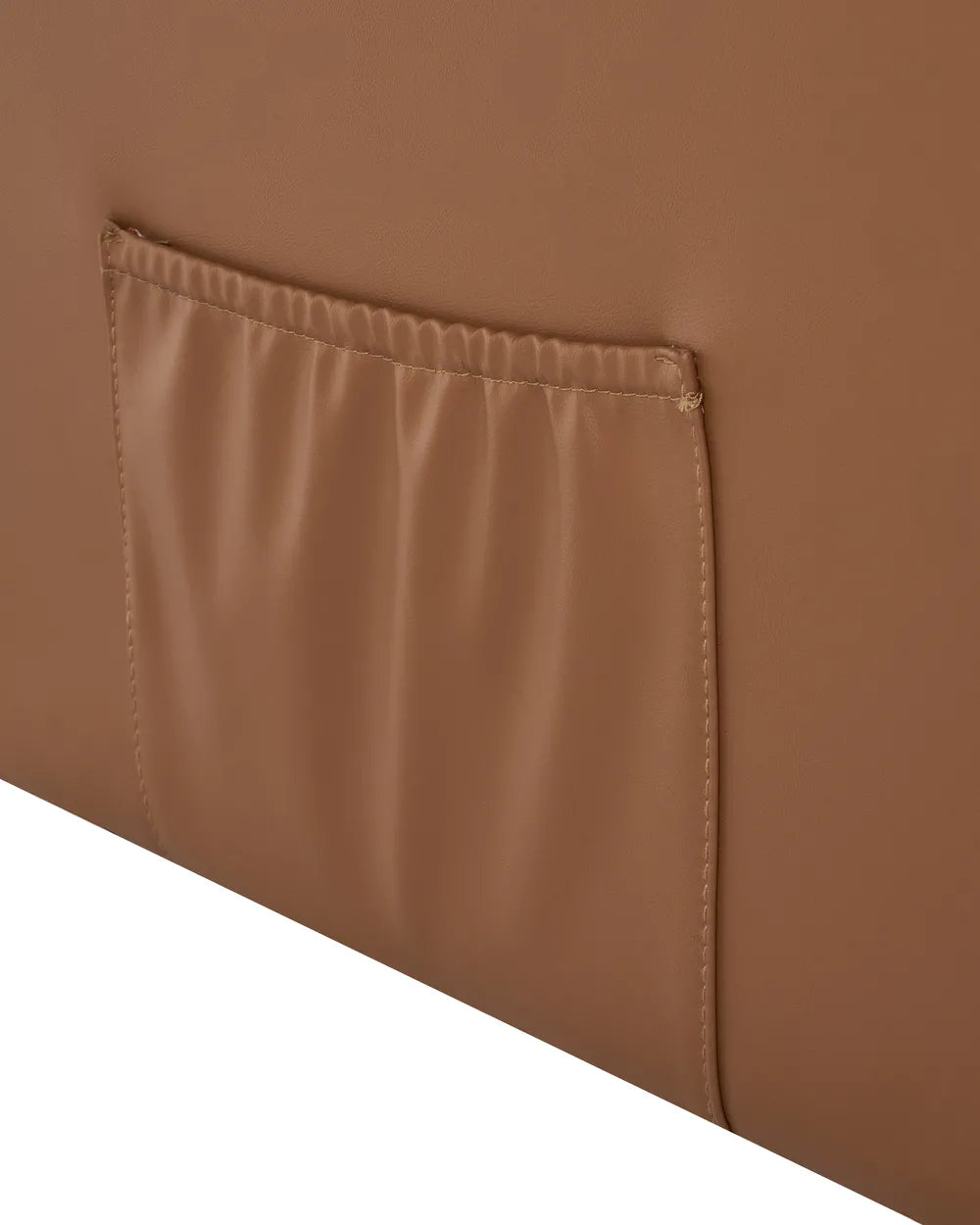 Recliner Chair Faux Leather Brown Anndi