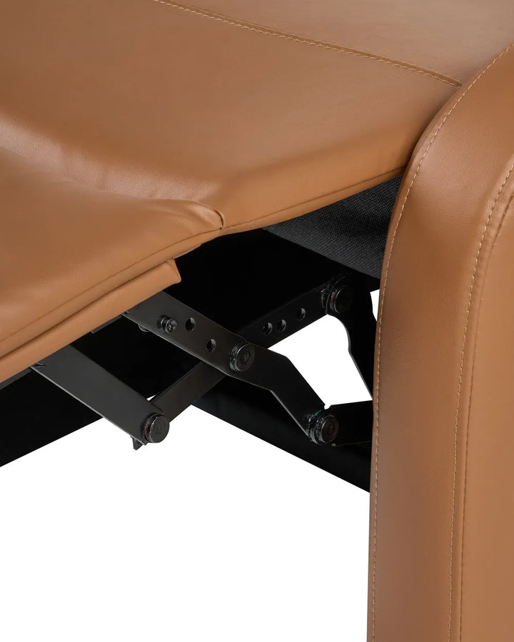 Recliner Chair Faux Leather Brown Anndi