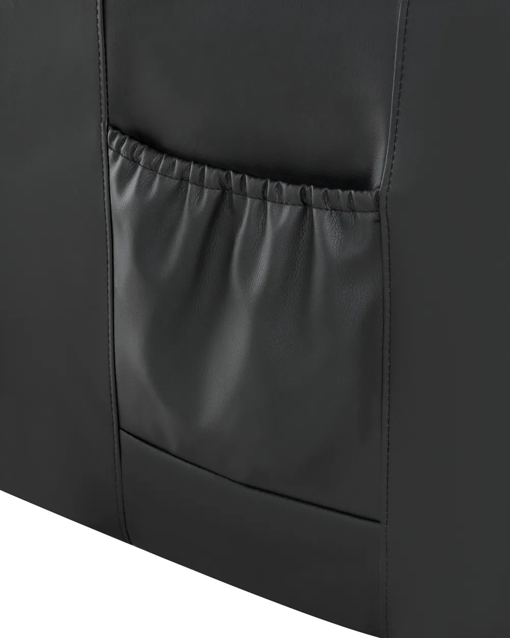 Electric Recliner Chair Faux Leather Black Wimberly