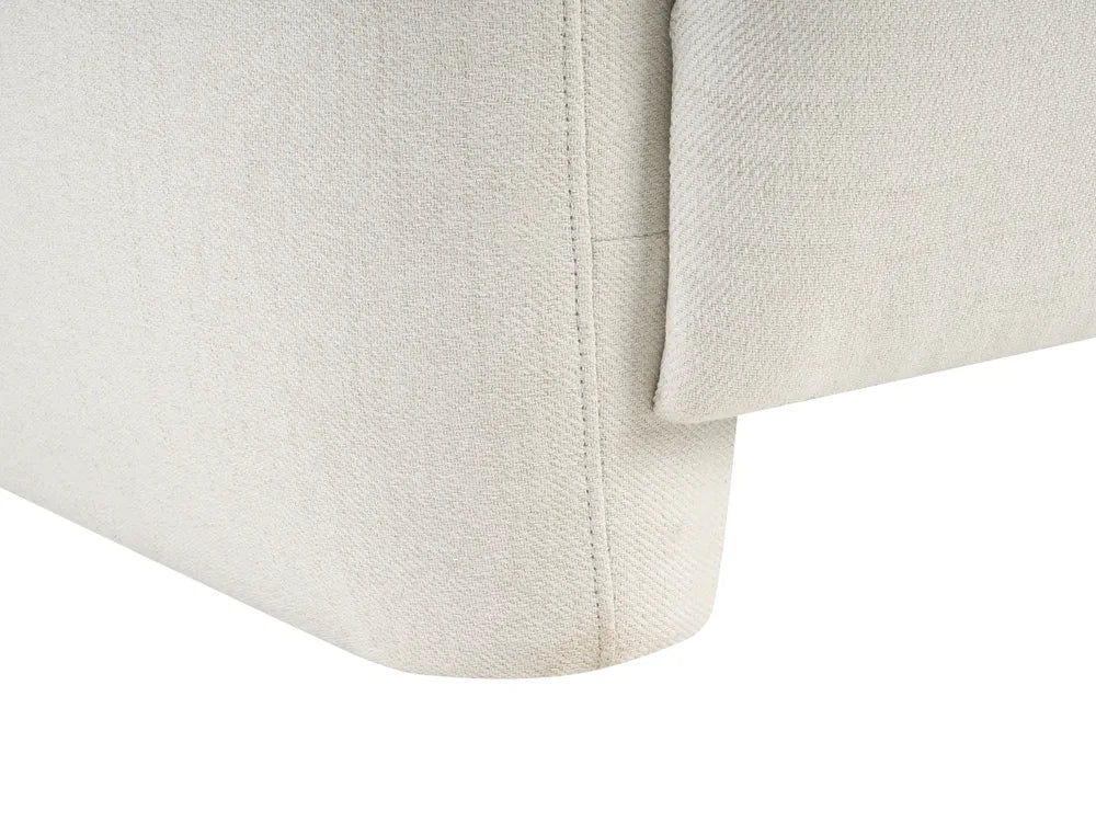 Sofa 3 Seater Fabric Off-White Aishe