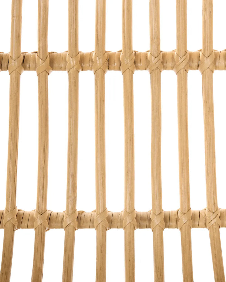 Set of 2 Bar Chairs Rattan Natural Keema