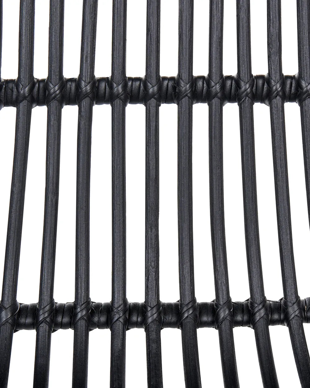 Set of 2 Bar Chairs Rattan Black Keema