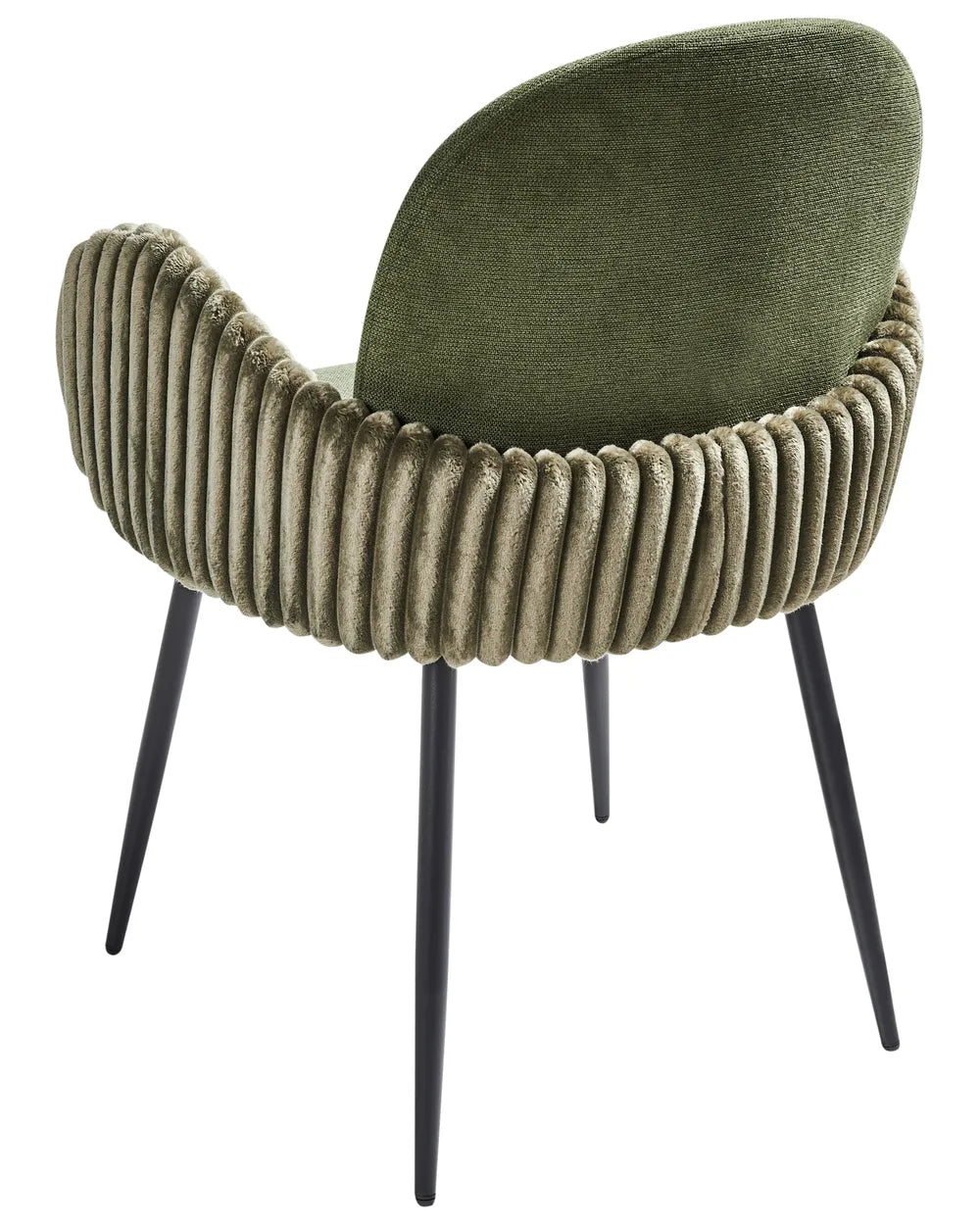 Set of 2 Dining Chairs Fabric Green Holly