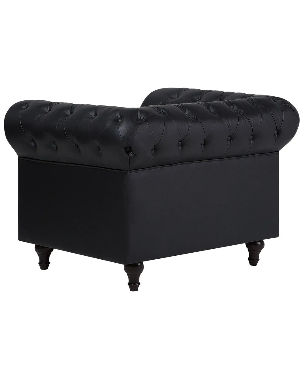 Armchair Faux Leather Black Besnard