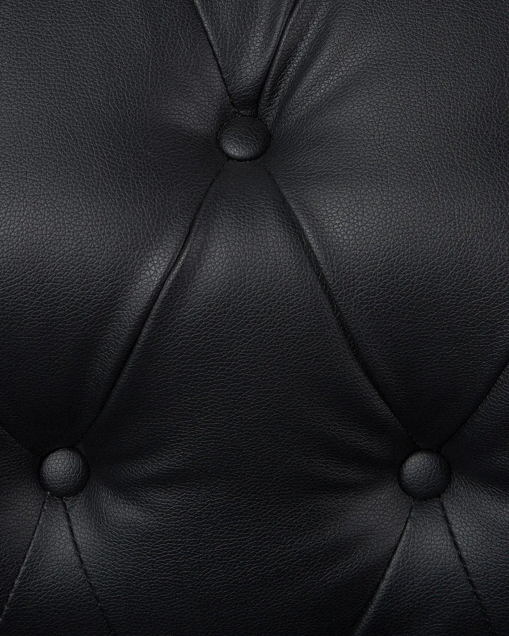 Armchair Faux Leather Black Besnard