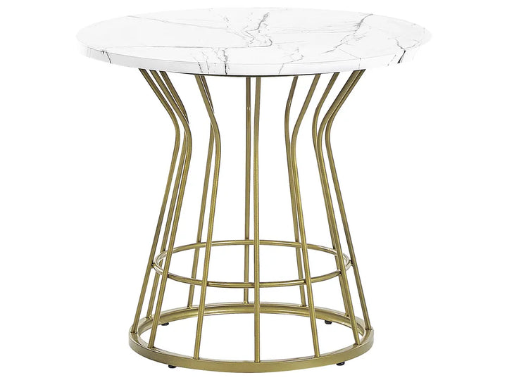 White marble-effect coffee table