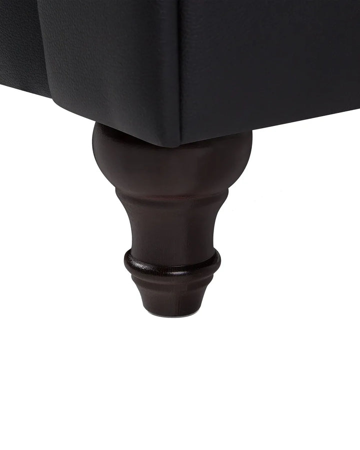 Armchair Faux Leather Black Besnard