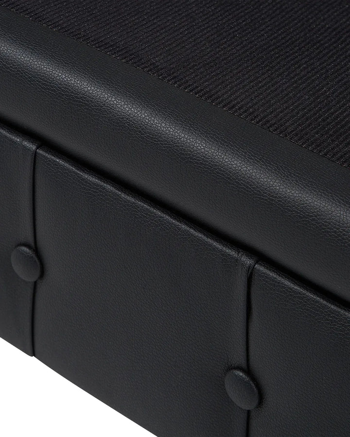 Armchair Faux Leather Black Besnard