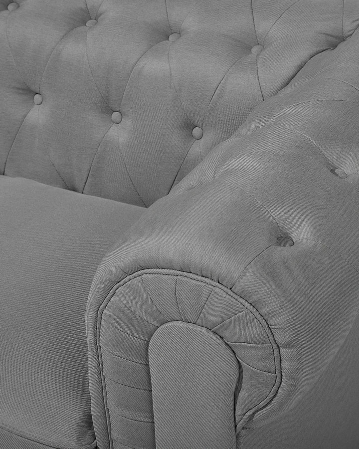 Armchair Fabric Light Grey Besnard