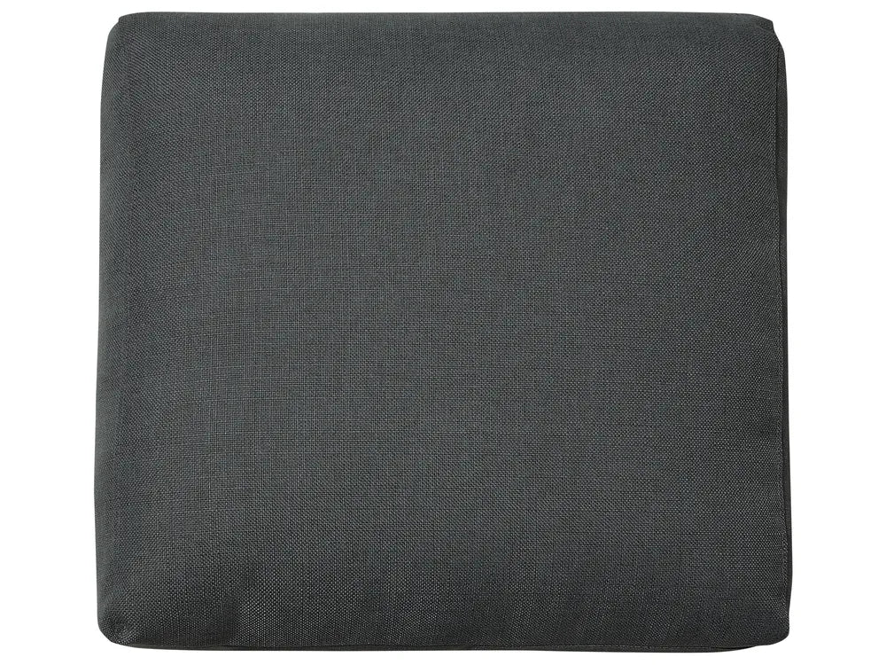 Curved Sofa 7 Seater Fabric Dark Grey Colman