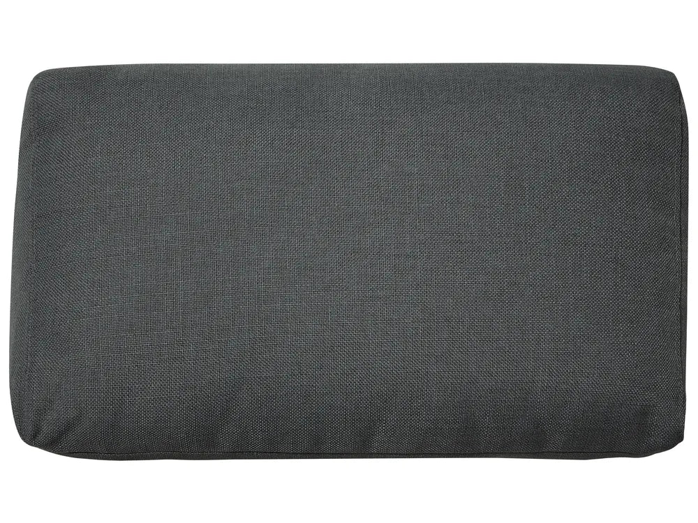 Curved Sofa 7 Seater Fabric Dark Grey Colman