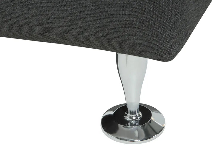 Curved Sofa 7 Seater Fabric Dark Grey Colman