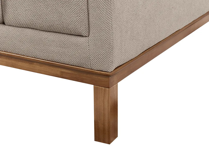Sofa 4 Seater Fabric Taupe Josanna
