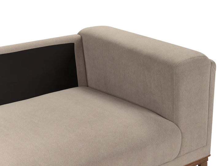 Sofa 4 Seater Fabric Taupe Josanna