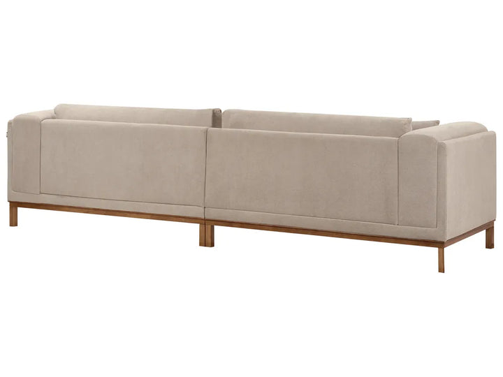Sofa 4 Seater Fabric Taupe Josanna