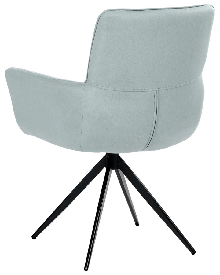 Dining Chair Swivel Fabric Mint Green Susan