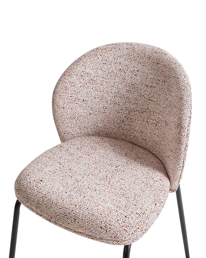 Set of 2 Dining Chairs Fabric Beige Hogle