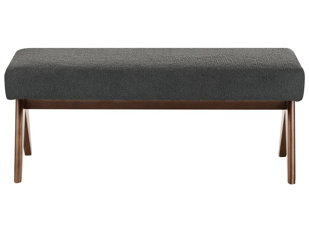 Living Room Set Boucle Black/ Dark Brown Ludine