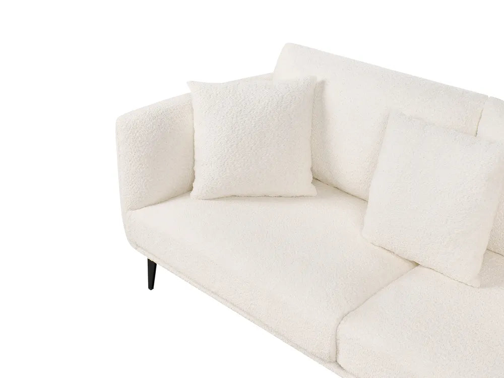 Sofa 3 Seater Boucle Off-White Palmieri