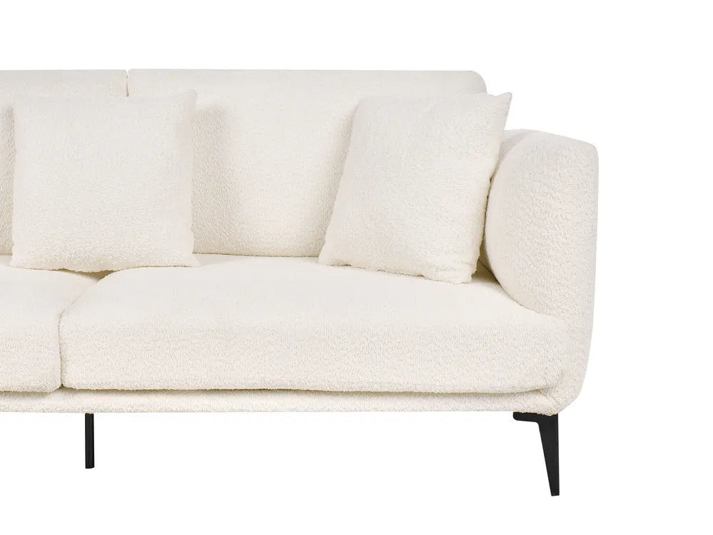 Sofa 3 Seater Boucle Off-White Palmieri