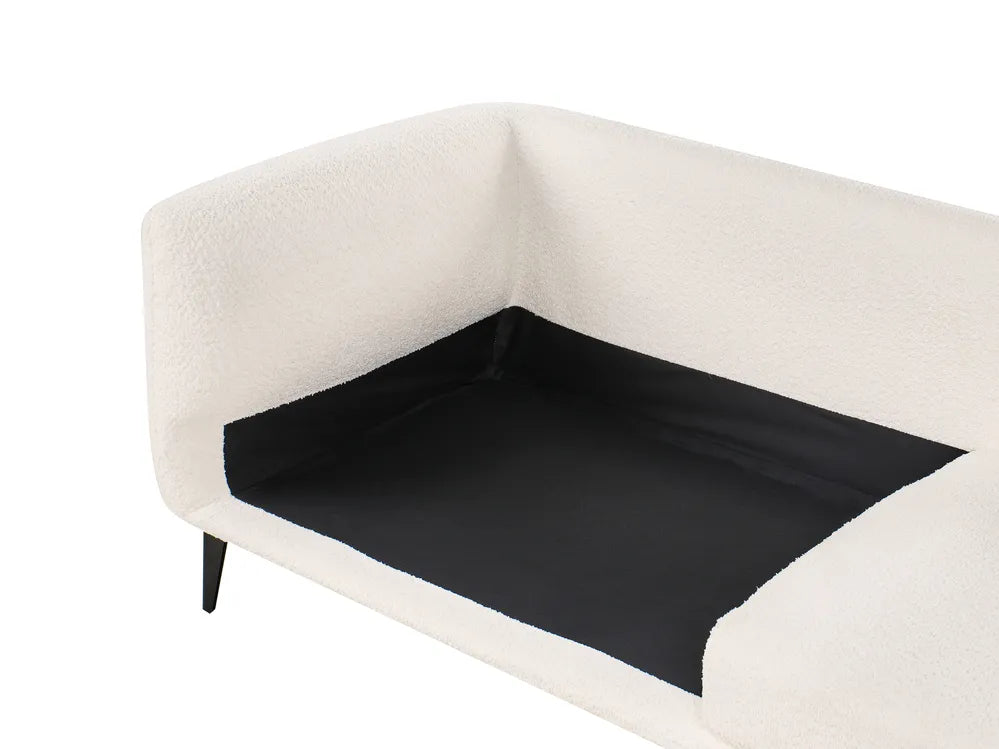 Sofa 3 Seater Boucle Off-White Palmieri