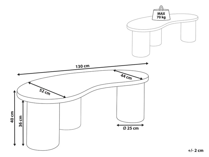 Coffee Table Dark Brown Bryonie