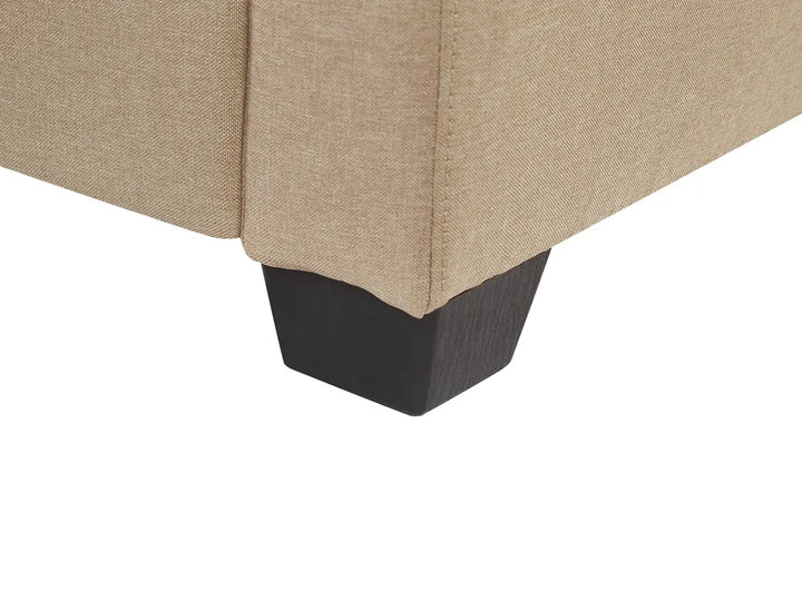 Corner Sofa 3 Seater Fabric Beige Right Hand Ivery
