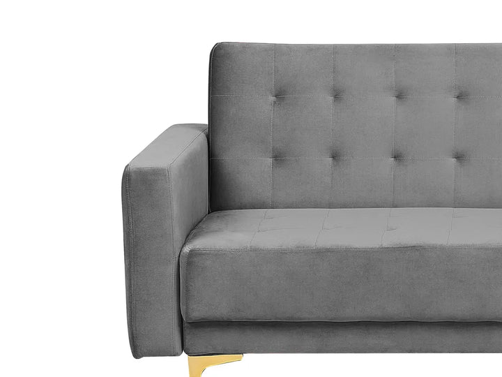 Living Room Set 5 Seater Velvet Grey Denby