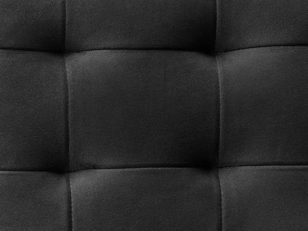 Sofa Bed 3 Seater Velvet Black Denby