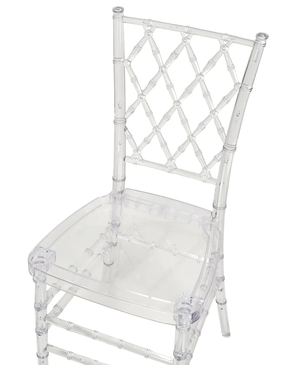 Set of 2 Dining Chairs Transparent Chesterle