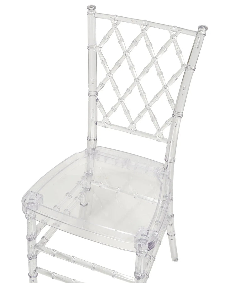 Set of 2 Dining Chairs Transparent Chesterle