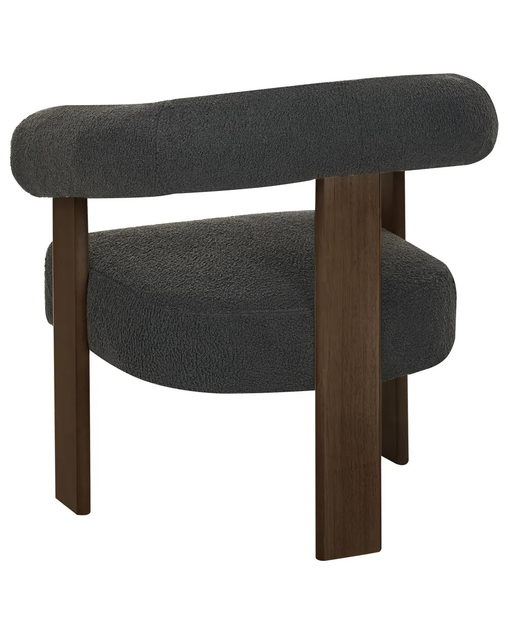 Armchair Boucle Black/ Dark Brown Askolds