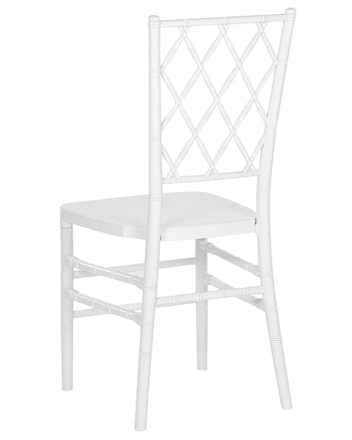 Set of 2 Dining Chairs White Chesterle