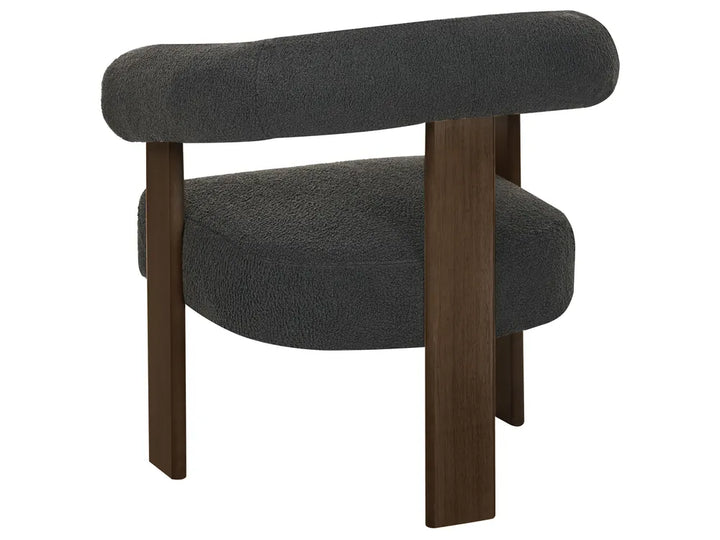Living Room Set Boucle Black/ Dark Brown Askolds