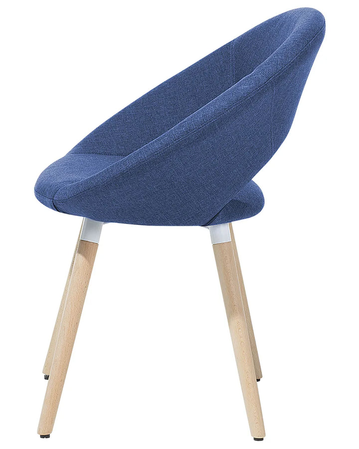 Set of 2 Dining Chairs Navy Blue Andretta