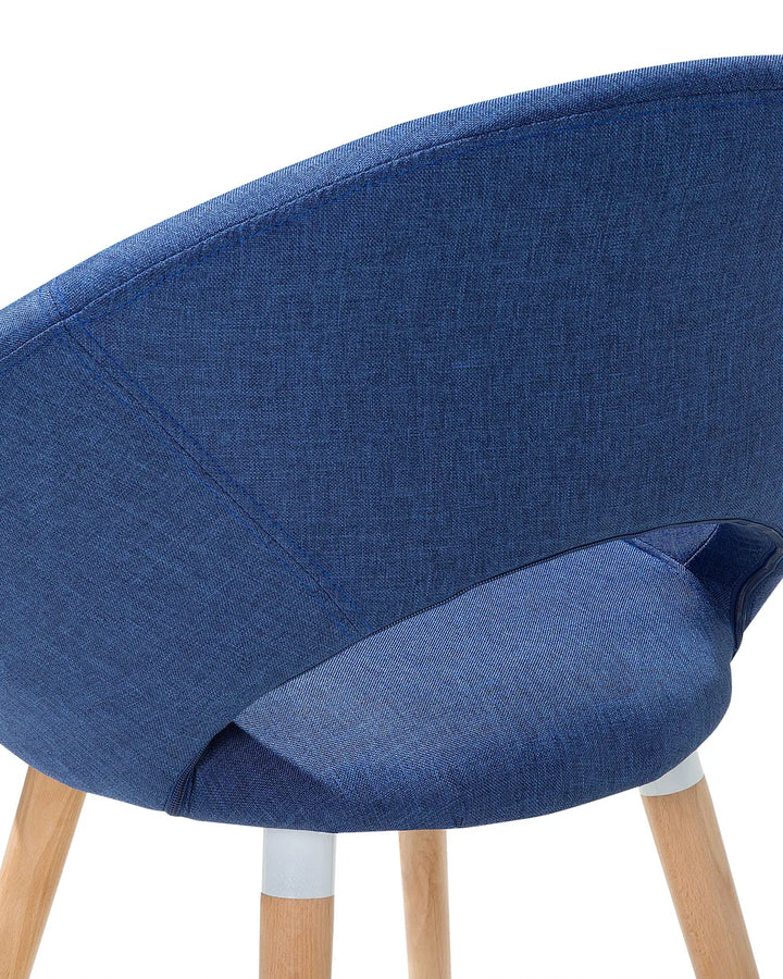 Set of 2 Dining Chairs Navy Blue Andretta