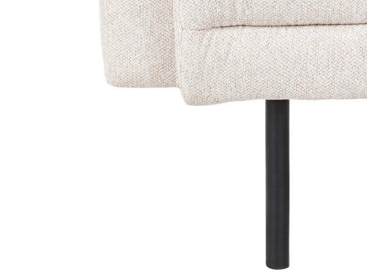 Living Room Set 3 Seater Fabric Light Beige Shayle
