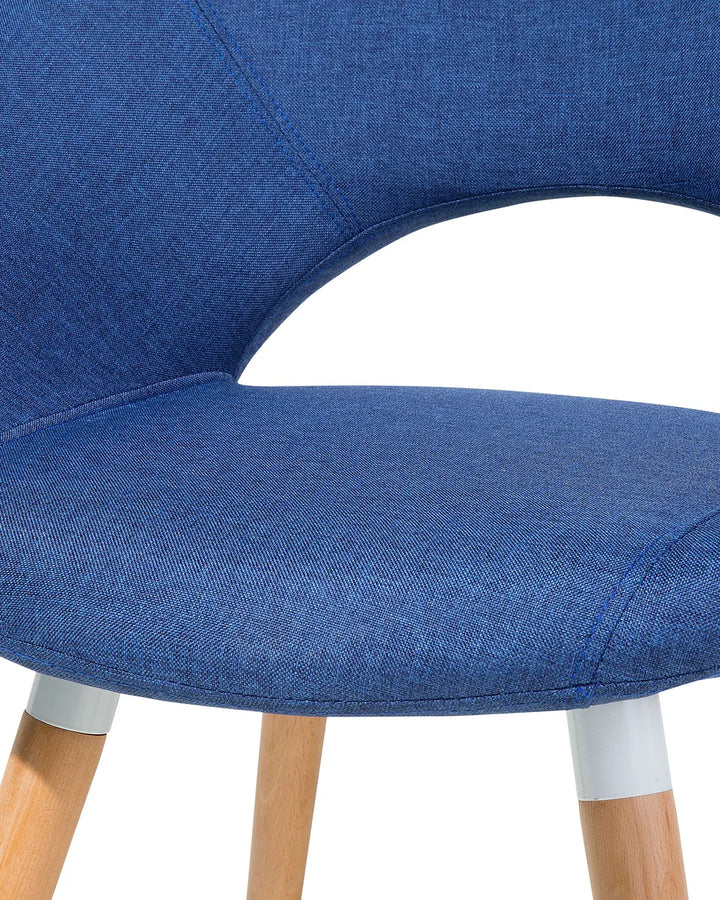 Set of 2 Dining Chairs Navy Blue Andretta