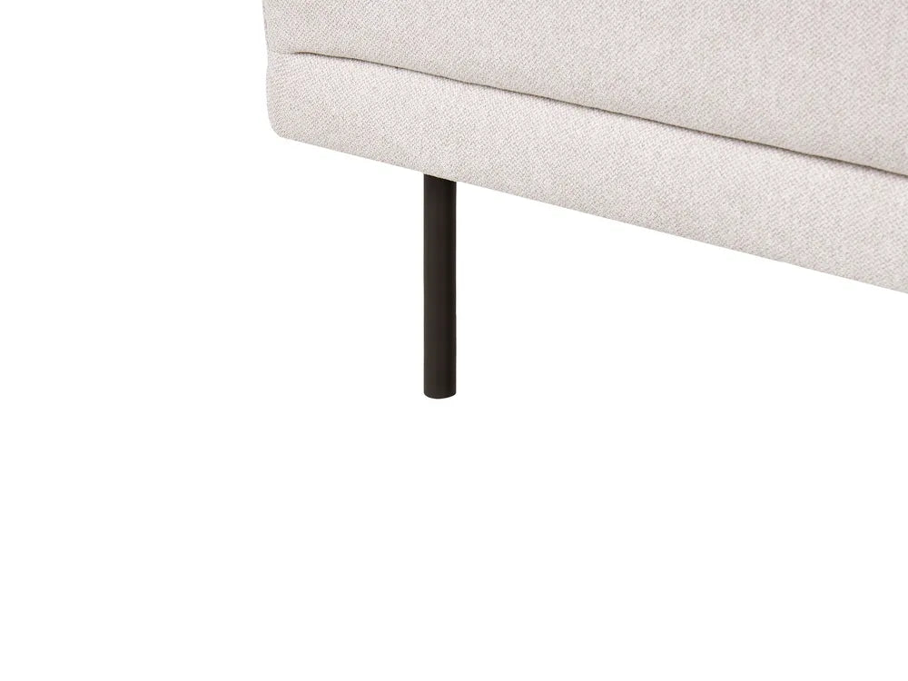 Living Room Set 3 Seater Fabric Light Beige Shayle