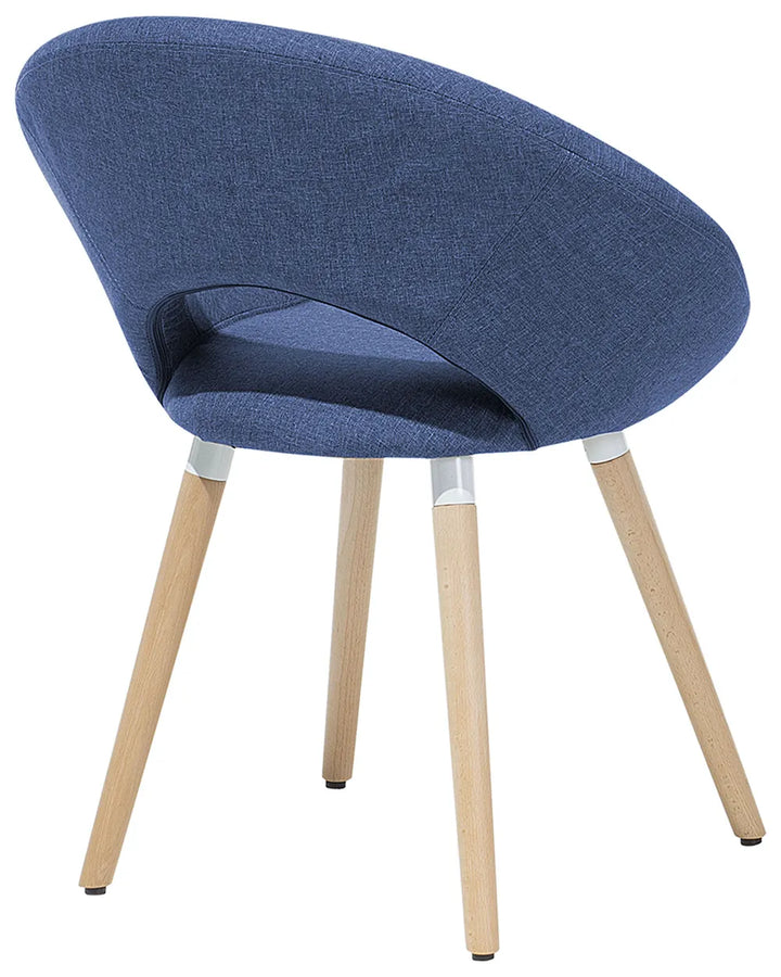 Set of 2 Dining Chairs Navy Blue Andretta