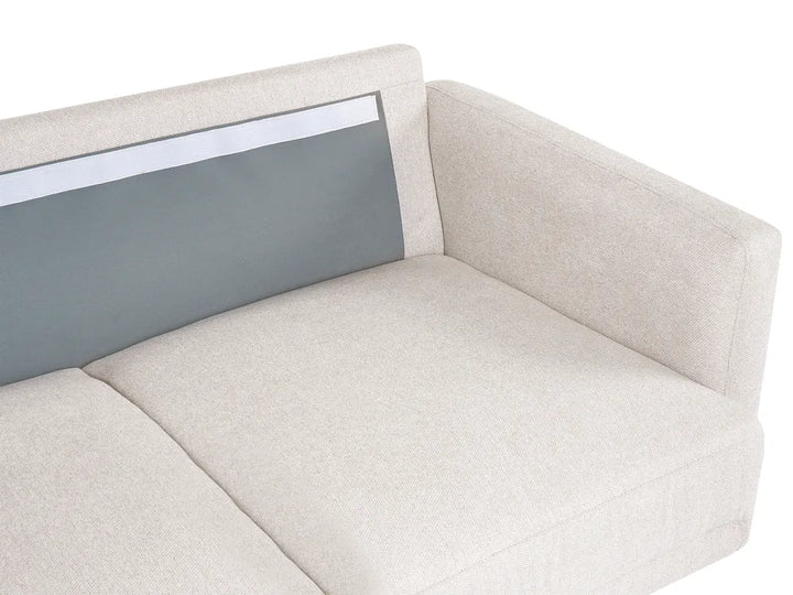 Sofa 2 Seater Fabric Light Beige Shayle
