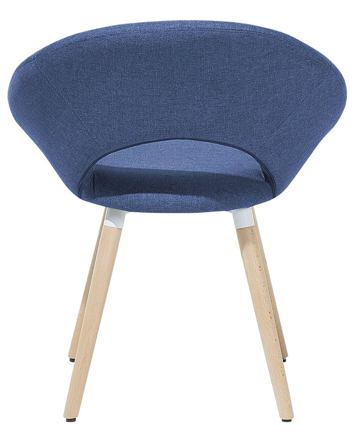 Set of 2 Dining Chairs Navy Blue Andretta