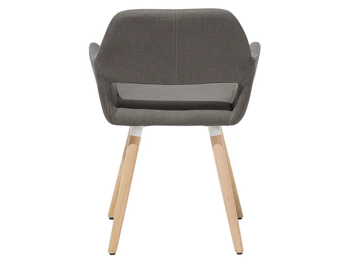 Set of 2 Dining Chairs Fabric Taupe Sitarski