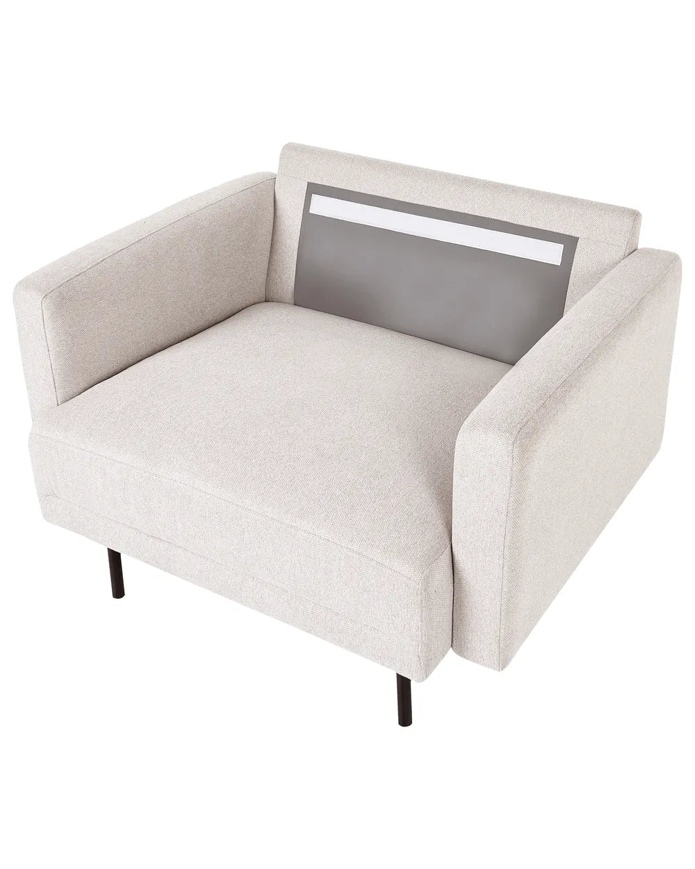 Armchair Fabric Light Beige Shayle